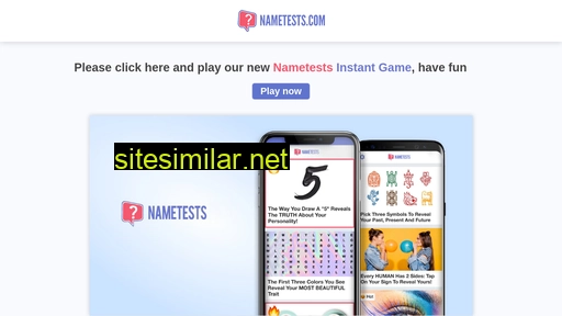Nametests similar sites