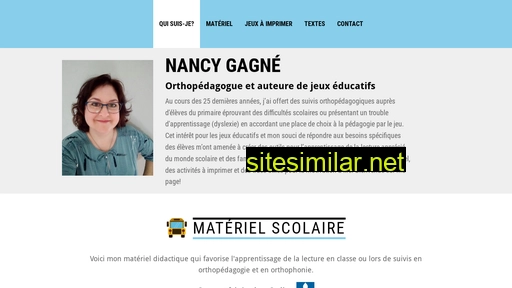 Nancygagneorthopedagogue similar sites