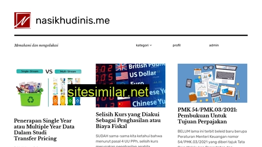 nasikhudinisme.com alternative sites