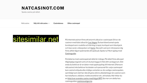 natcasinot.com alternative sites