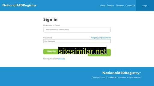 nationalaedregistry.com alternative sites