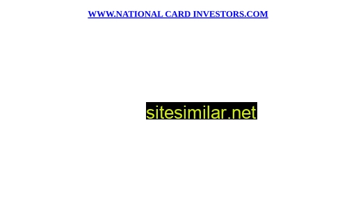 nationalcardinvestors1.com alternative sites
