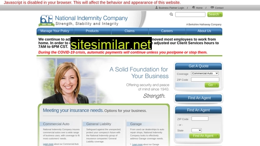 nationalindemnity.com alternative sites