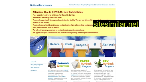 nationalrecycle.com alternative sites