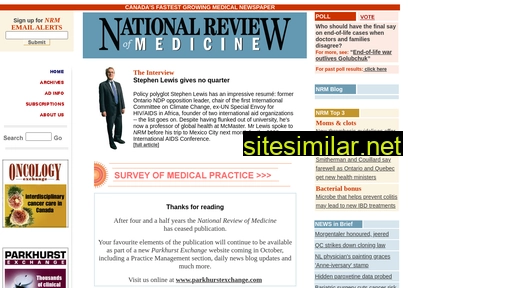 nationalreviewofmedicine.com alternative sites