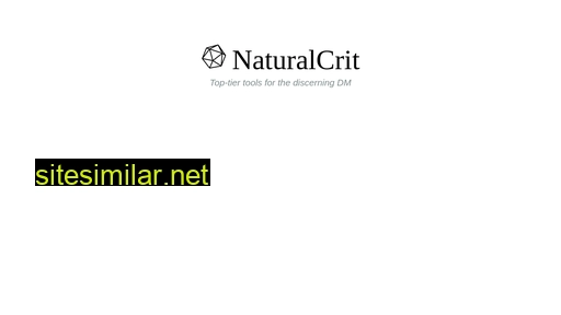 naturalcrit.com alternative sites
