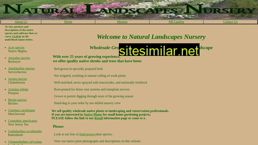 naturallandscapesnursery.com alternative sites