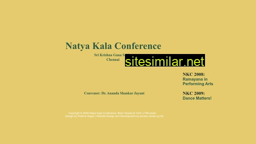 Natyakalaconference similar sites