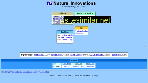 natural-innovations.com alternative sites
