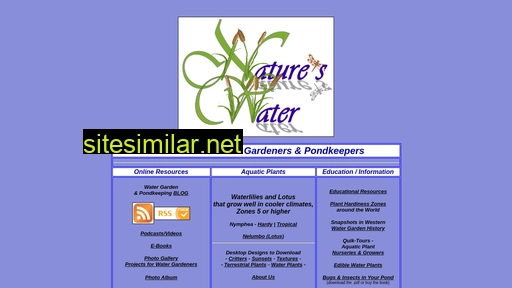 natures-water.com alternative sites