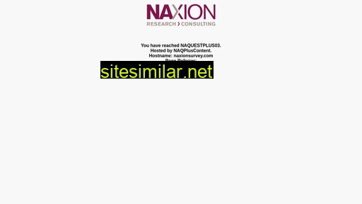 Naxionsurvey similar sites
