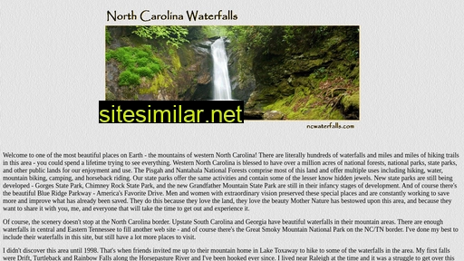 ncwaterfalls.com alternative sites