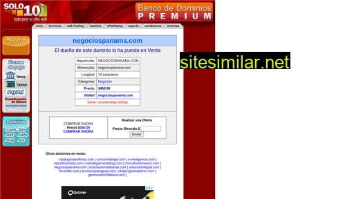 Negociospanama similar sites