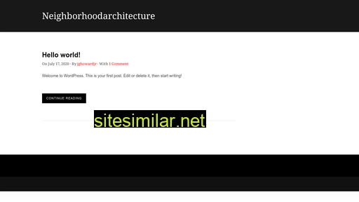 neighborhoodarchitecture.com alternative sites