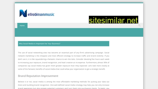 Nellrobinsonmusic similar sites