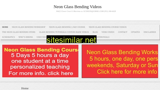 Neonglassbendingvideos similar sites