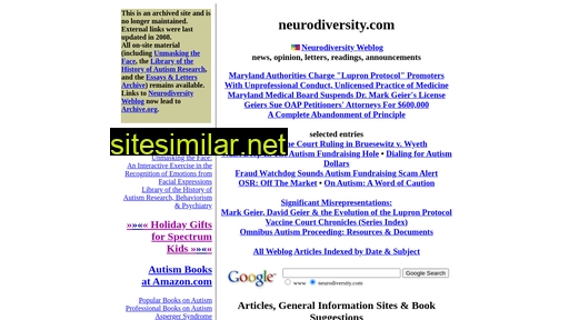 neurodiversity.com alternative sites