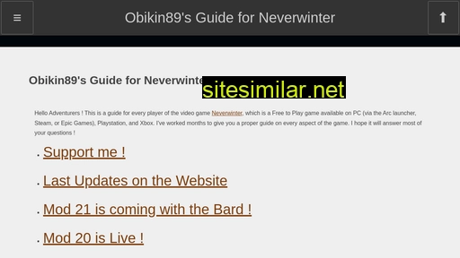 neverwinter.obikin89.com alternative sites