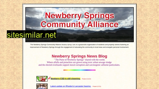 Newberryspringsinfo similar sites