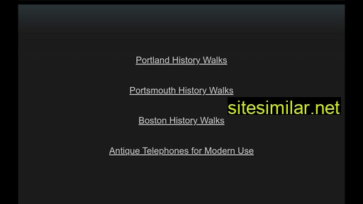 newenglandhistorywalks.com alternative sites