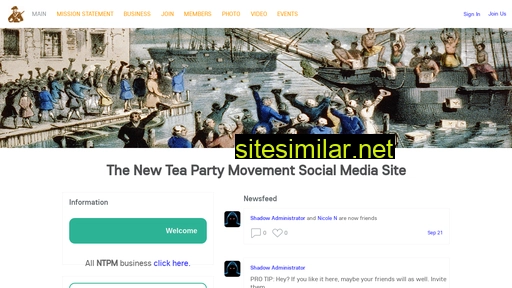 newteapartymovement.com alternative sites