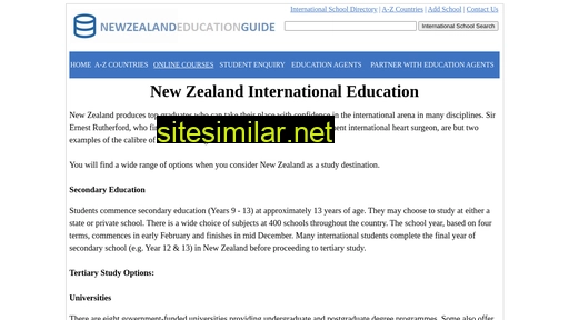 newzealandeducationguide.com alternative sites