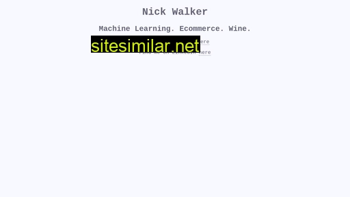 nickwalker.com alternative sites
