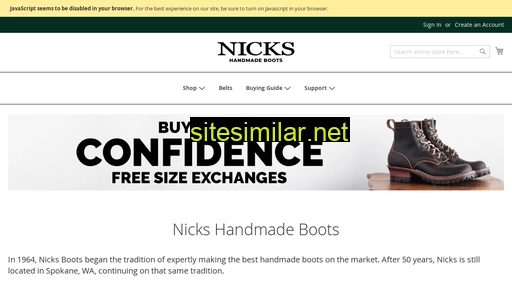 Nicksboots similar sites