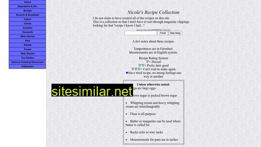 nicolesrecipes.com alternative sites