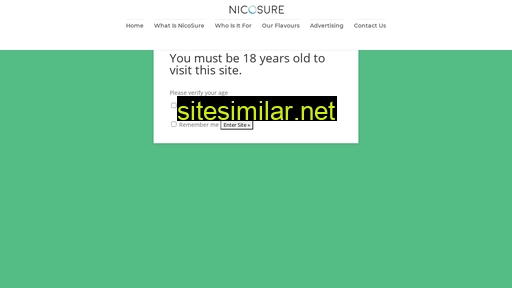 nicosure.com alternative sites