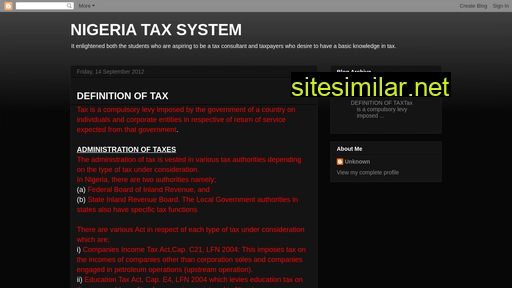 Nigeriataxation similar sites
