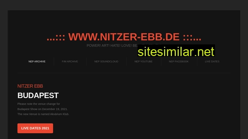 nitzer-ebb.com alternative sites