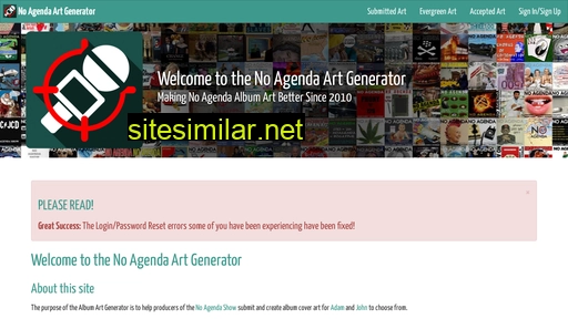 noagendaartgenerator.com alternative sites