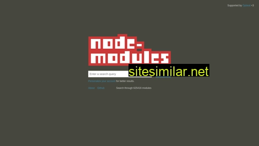 Node-modules similar sites