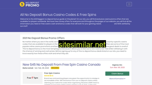 nodepositpromo.com alternative sites