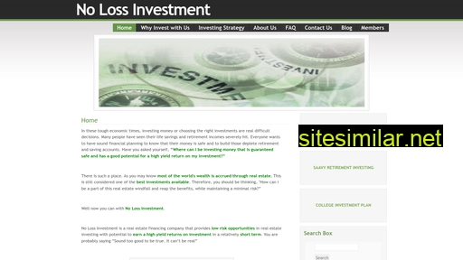 nolossinvestment.com alternative sites