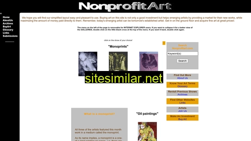 nonprofitart.com alternative sites