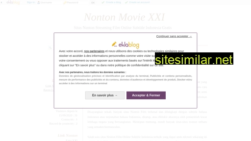 nontonmoviexxi.eklablog.com alternative sites