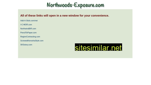 northwoods-exposure.com alternative sites