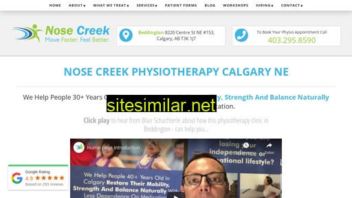 nosecreekphysiotherapy.com alternative sites
