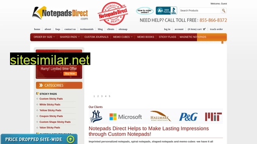 notepadsdirect.com alternative sites