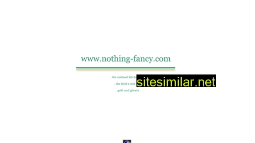 nothing-fancy.com alternative sites
