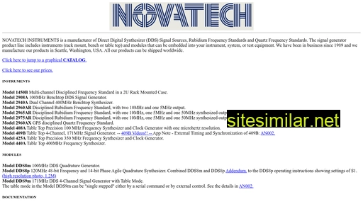 novatech-instr.com alternative sites