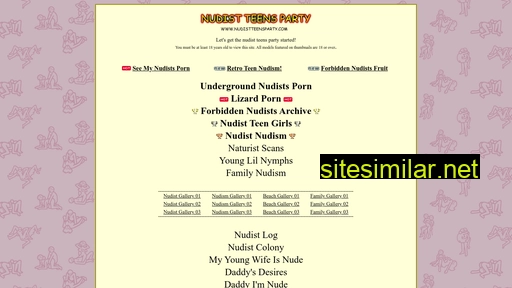 nudistteensparty.com alternative sites