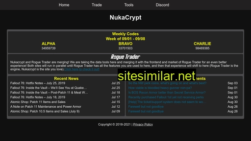 Nukacrypt similar sites