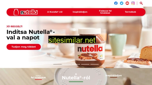 nutella.com alternative sites