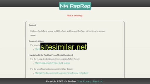 nwreprap.com alternative sites