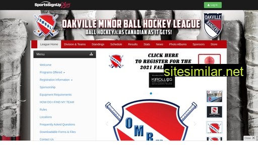 oakvilleminorballhockey.com alternative sites
