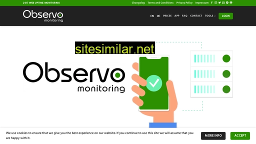 Observo-monitoring similar sites