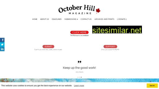 octoberhillmagazine.com alternative sites